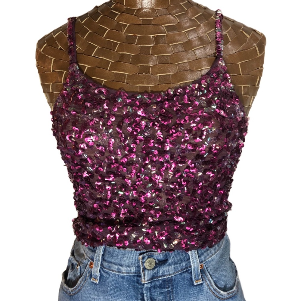 Y2K Sequin Tank Top